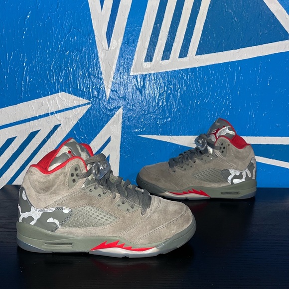 camo jordan 5s